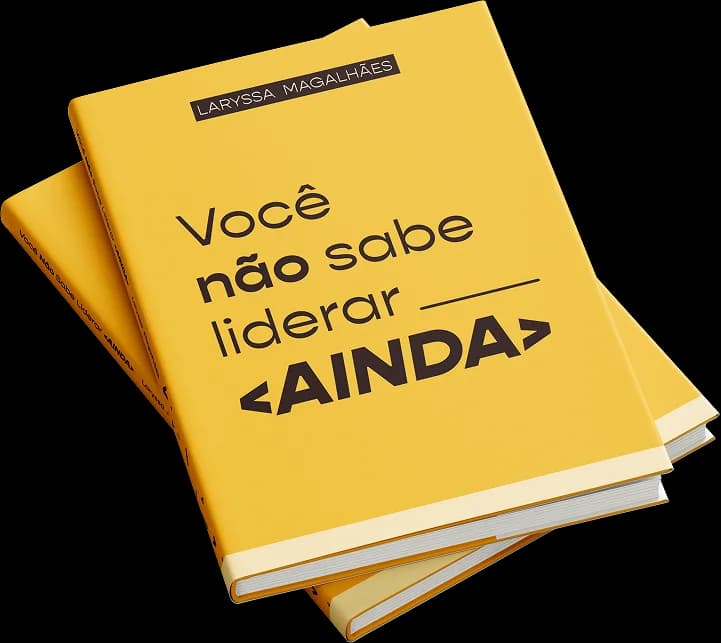 Capa do livro: Você não sabe liderar ainda, com fundo amarelo e título em marrom.